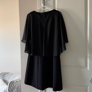 Anne Fontaine Black Garment. Cape evening dress.
